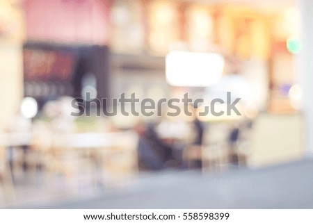 Blur store with bokeh light background, business concept