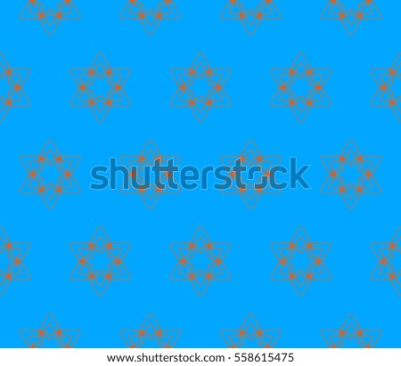 Modern stylish texture in blue and red colors.Stylish background with fancy elements. Vector seamless pattern.