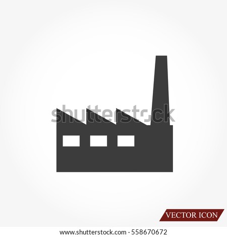 factory icon Royalty-Free Stock Photo #558670672