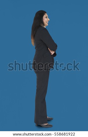 Businesswoman Smiling Happiness Portrait Concept