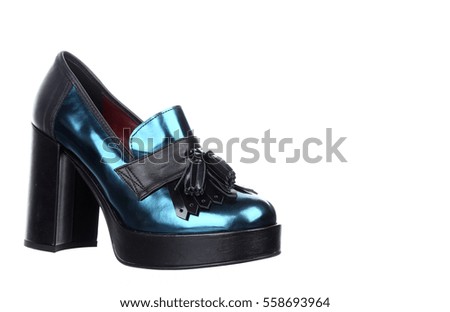 Woman shoes blue 