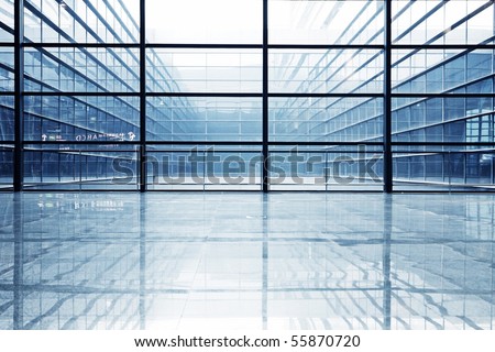 image of windows in morden office building Royalty-Free Stock Photo #55870720