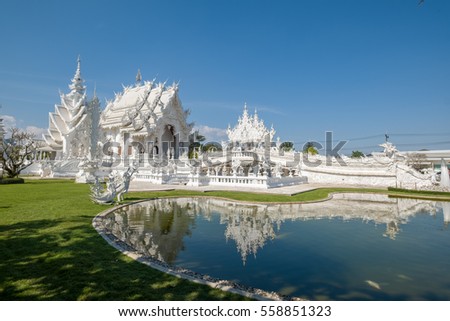 The white temple in northern Thailand