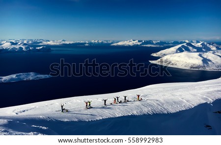 skiing in Norway fjords 