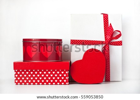 Colorful gift boxes. Wedding, Valentines day, birthday or celebration background