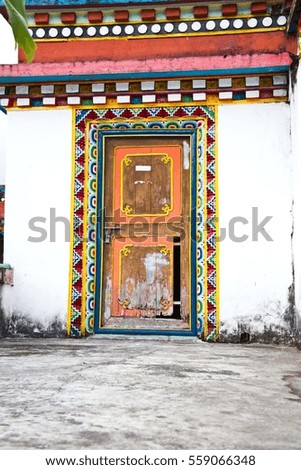 Artistic Door at Monastery