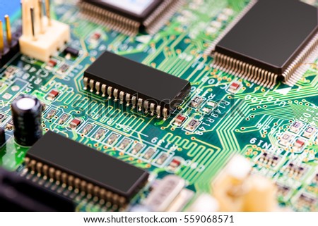 Computer motherboard Royalty-Free Stock Photo #559068571