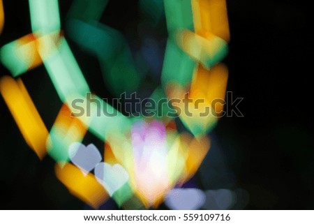 Blurred picture for background,hearts bokeh