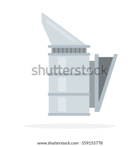 Smoker vector flat material design object. Isolated illustration on white background.