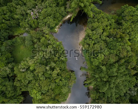 Top View of Amazon River, Brazil