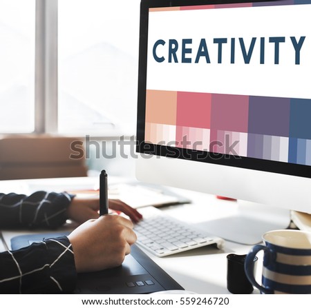 Create Creativity Ideas Design Concept Royalty-Free Stock Photo #559246720
