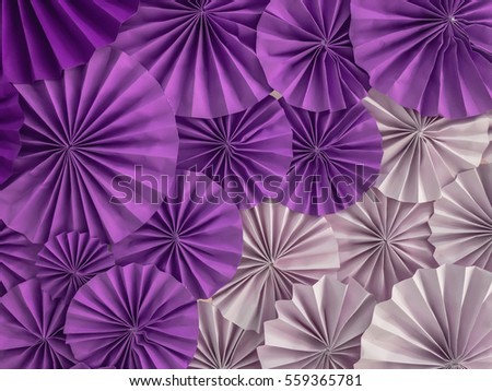 Circle shape folding paper for background