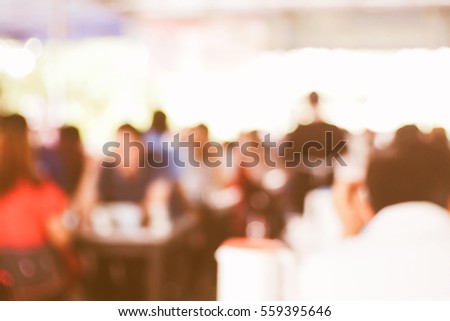 Blurred  background abstract and can be illustration to article of Festival Event Party with People
