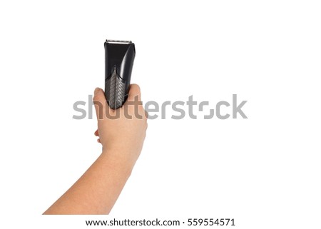 Clipper in female hands