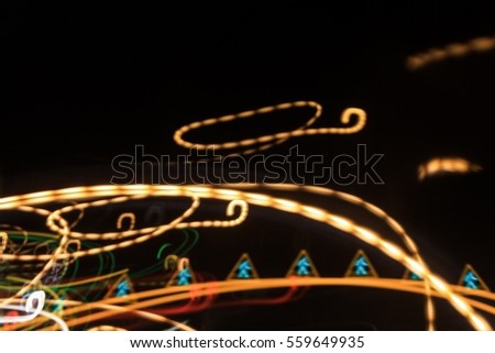 Abstract Night Blur lights Cross Walk Zone Symbols