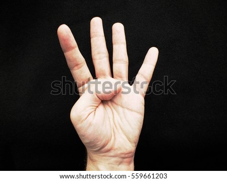 Human hand isolated Royalty-Free Stock Photo #559661203