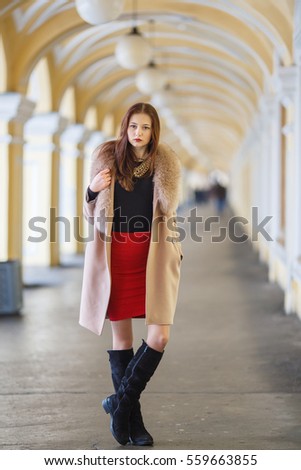 Beauty Model, Street fashion, Winter Dress
