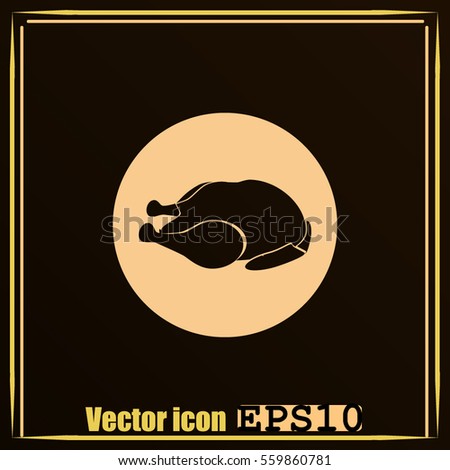 Chicken vector icon