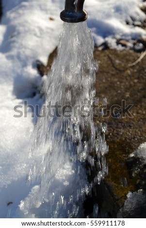 Water on winter