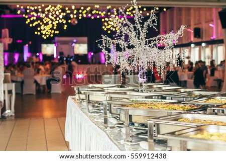 catering wedding event plate service Royalty-Free Stock Photo #559912438