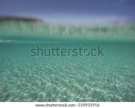 Molto beach underwater image Majorca island Balearics Spain