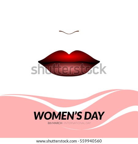 Happy women's day graphic design, Vector illustration