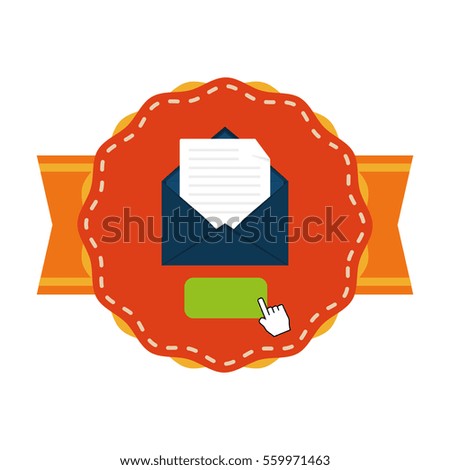 message envelope mail related icons image vector illustration design 