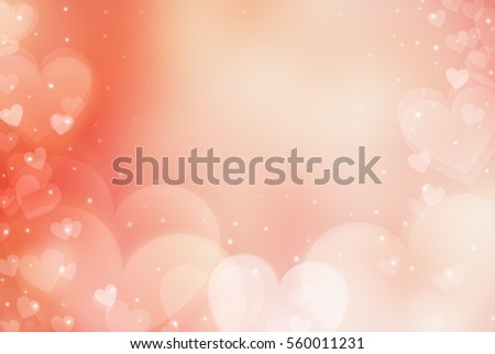 Valentine's Day abstract background with hearts