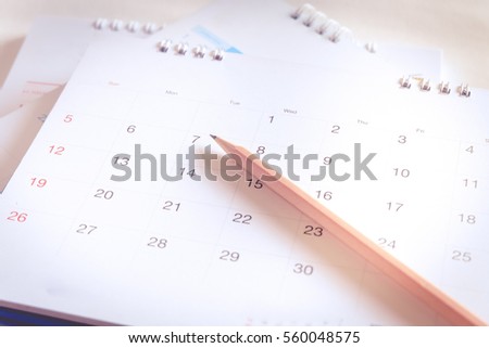 Calendar page Royalty-Free Stock Photo #560048575