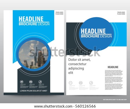 Abstract vector modern flyers brochure / annual report /design templates / stationery with grey background in size a4 Royalty-Free Stock Photo #560126566