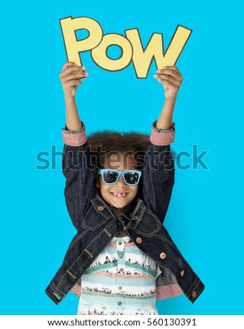 Little Kid Having Fun Portrait