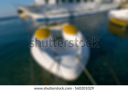 Egypt and Red Sea travel theme creative abstract blur background with bokeh effect. Suitable for designs as background