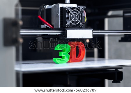 White 3D printing piece