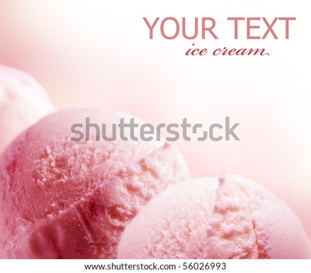 Strawberry Ice Cream border