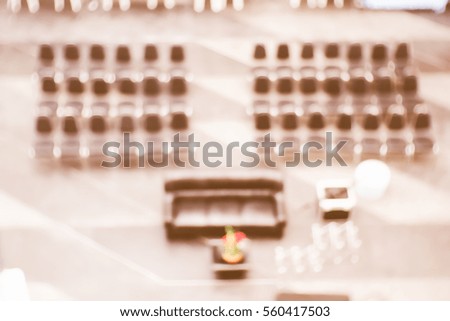 Blurred  background abstract and can be illustration to article of Sofas and chairs for meetings