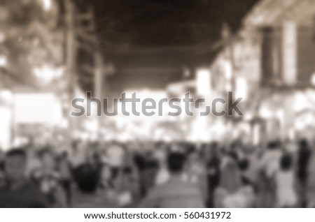 Blurred abstract background of The festival