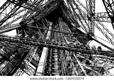 Detail of the Eiffel Tower leg