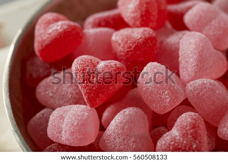 Sweed Red Heart Shaped Candy for Valetine's Day Royalty-Free Stock Photo #560508133