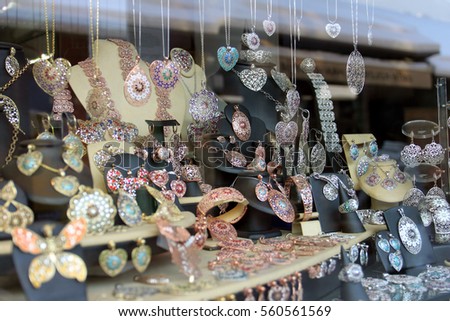 Jewelry store show-window.
