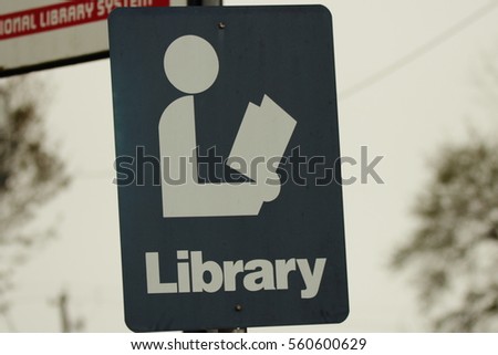 LIBRARY SIGN