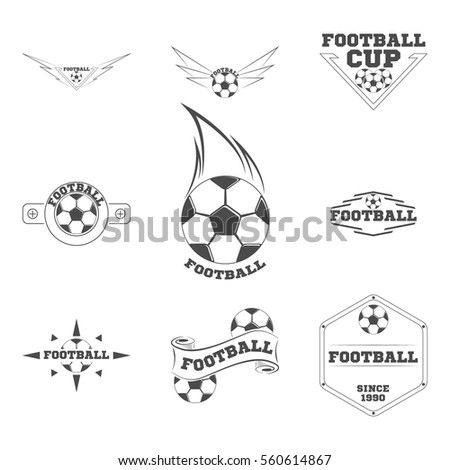 Set Football logo for the team and the cup