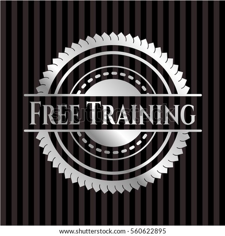 Free Training silvery emblem