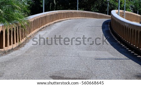 Concrete bridge over the canal