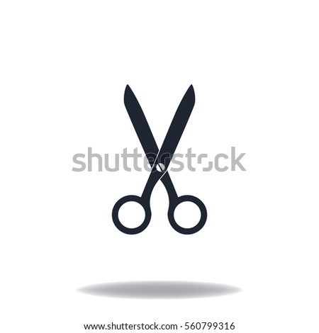 Scissors icon, vector design