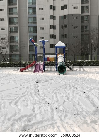 Snowy playground