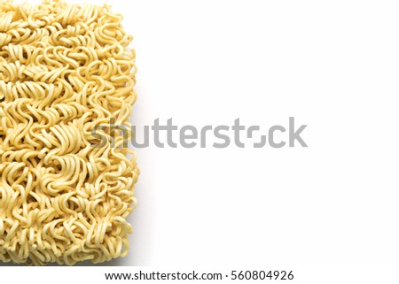 Noodle, Instant noodles isolated on white background Royalty-Free Stock Photo #560804926