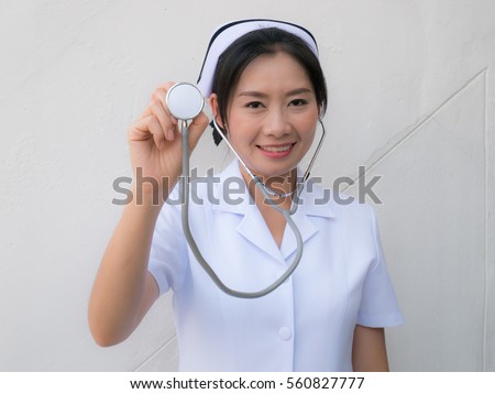 Female nurse ready for medical check up