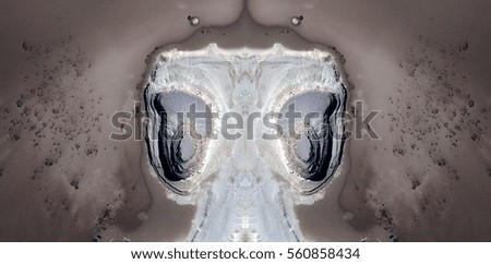 contrast and relief,Tribute to Dalí, abstract symmetrical photograph of the deserts of Africa from the air, aerial view, abstract expressionism, mirror effect, symmetry, kaleidoscopic