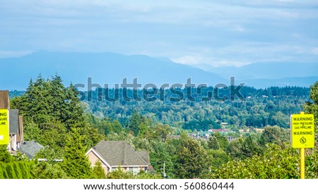 Park view in Surrey, Vancouver, BC, Canada