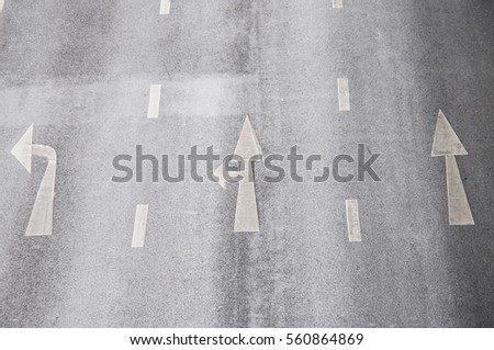 road arrow sign